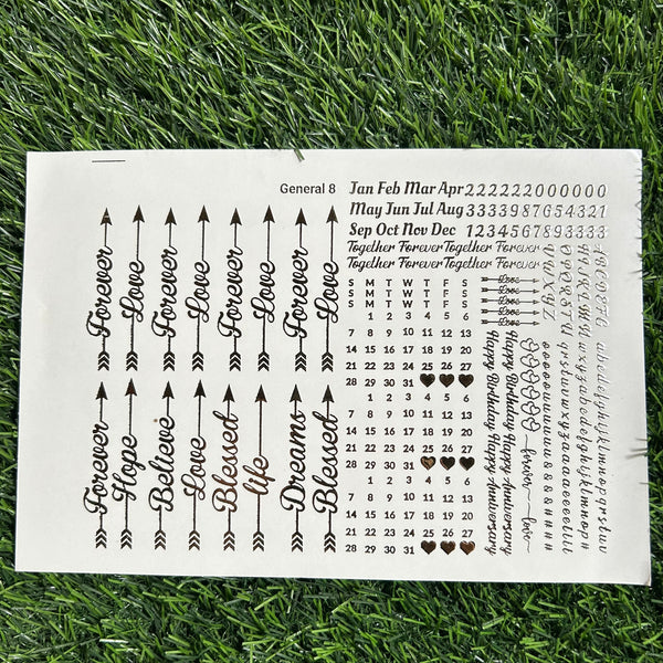 Golden Embossed Sheet A5 - EMB17