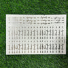 Emboss Sticker Bookmark A5
