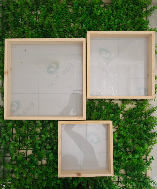 Wooden Frame Square - Acrylic Base