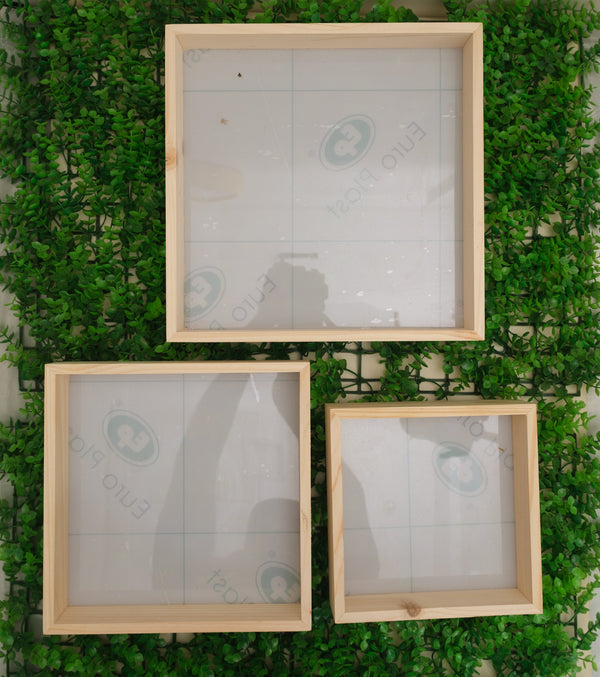 Wooden Frame Square - Acrylic Base