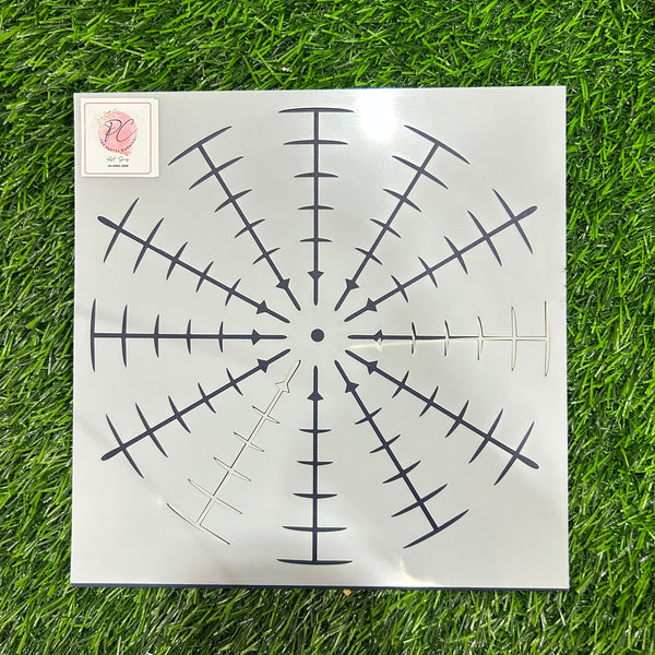 Number Placement Sheet - 8”