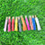 Tassel multicolour with Gold Cap - set of 10
