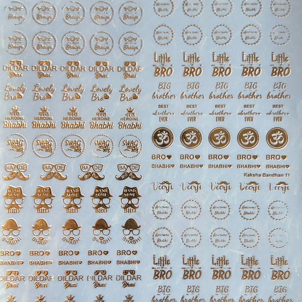 Golden Metal Insert Sheet A5 - INS4