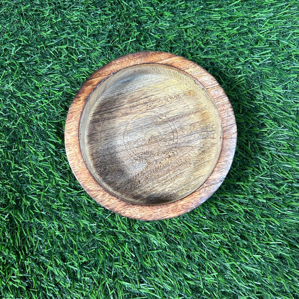 Wooden Candle Round Bowl