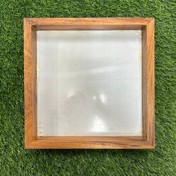 Teak Wood Floating frame - 12”x12”