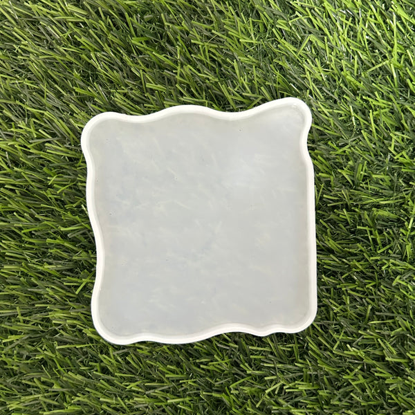 Square curved coaster mould 4”