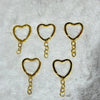 Keychain gold ( heart shape)