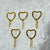 Keychain gold ( heart shape)