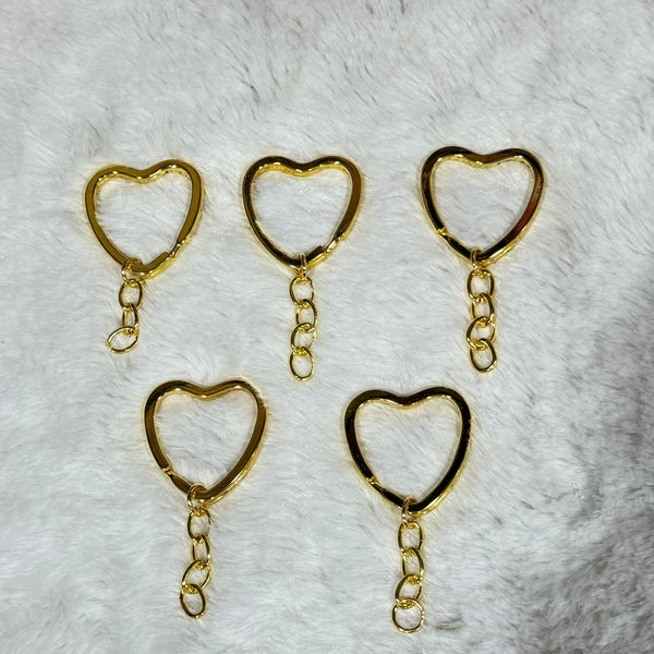 Keychain gold ( heart shape)