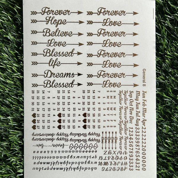Golden Embossed Sheet A5 - EMB13