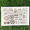 Golden Embossed Sheet A4 - EMB12