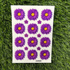 Daisy flowers UV DTF Sticker - Purple