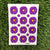 Daisy flowers UV DTF Sticker - Purple