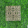 Metal square Charm - Set of 10