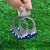 Jhumka Bezel Round - Royal Blue