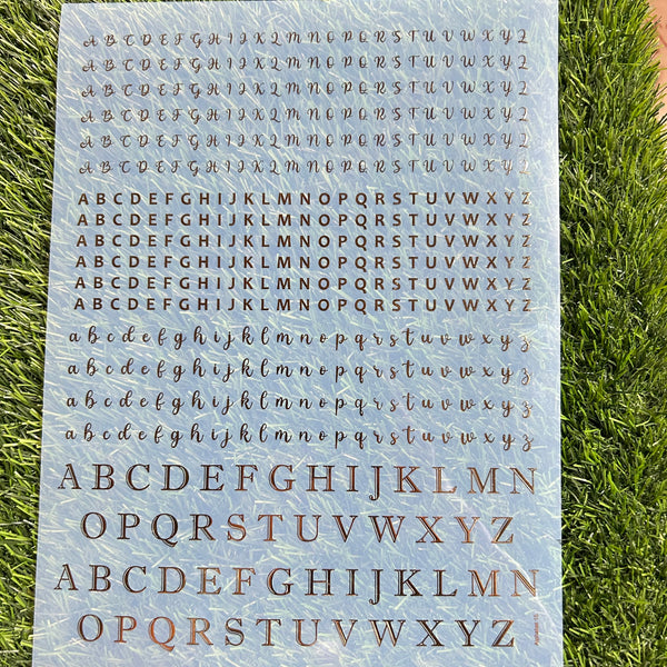 Golden Metal Insert Sheet A4 - INS6