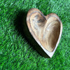 Wooden Candle Heart Bowl