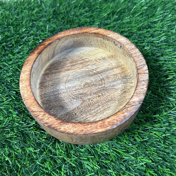 Wooden Candle Round Bowl
