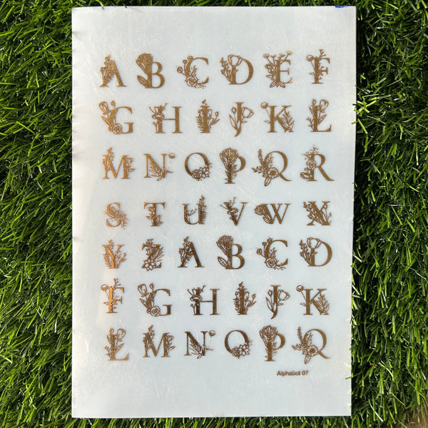 Golden Metal Insert Sheet A5 - INS3