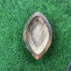 Wooden candle boat bowl 6”x4”
