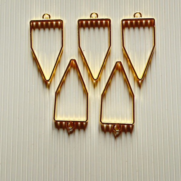 Dropping Triangle Bezel - Gold