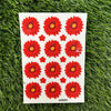 Daisy flowers UV DTF Sticker - Red