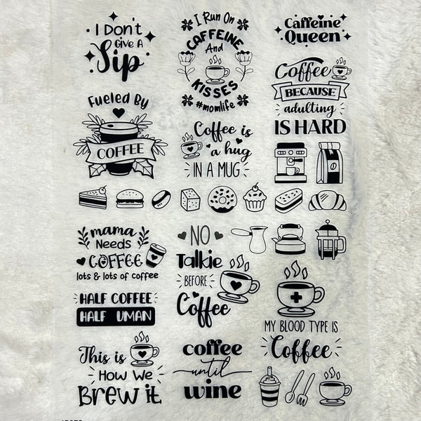 Insert A4 sheet Coffee - INS8