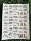 Golden Embossed Sheet A4 - EMB2