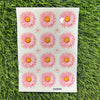 Daisy flowers UV DTF Sticker - Pink
