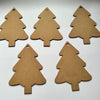 Christmas tree MDF cutout - Set of 5