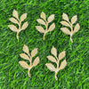 Metal Leaf Charm 2 - set of 10