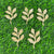 Metal Leaf Charm 2 - set of 10