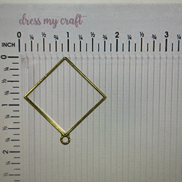 Square Bezel Gold