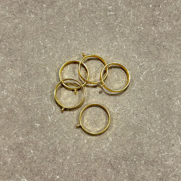 Round Bezel Gold - 1.2”