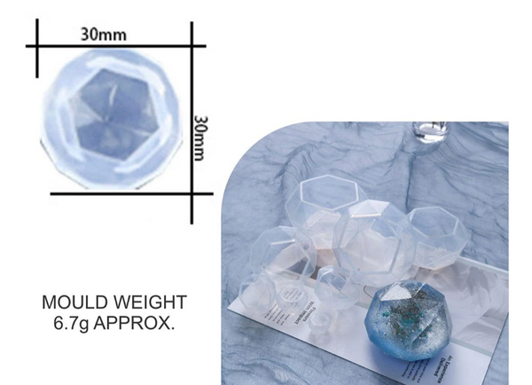 Diamond 3D Paper weight & Candle Mould