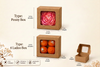 Peony / 4 ladoo Box - set of 50
